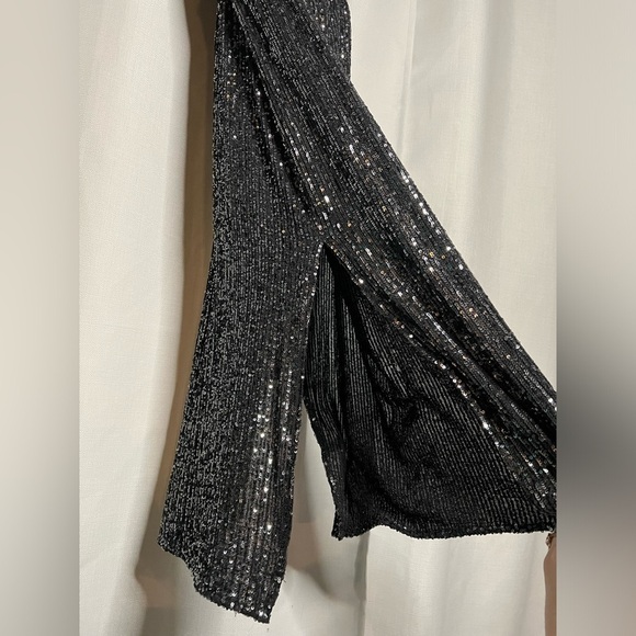 C/MEO Collective Lustre Midi Dress in Black Sequin Small - Picture 10 of 15